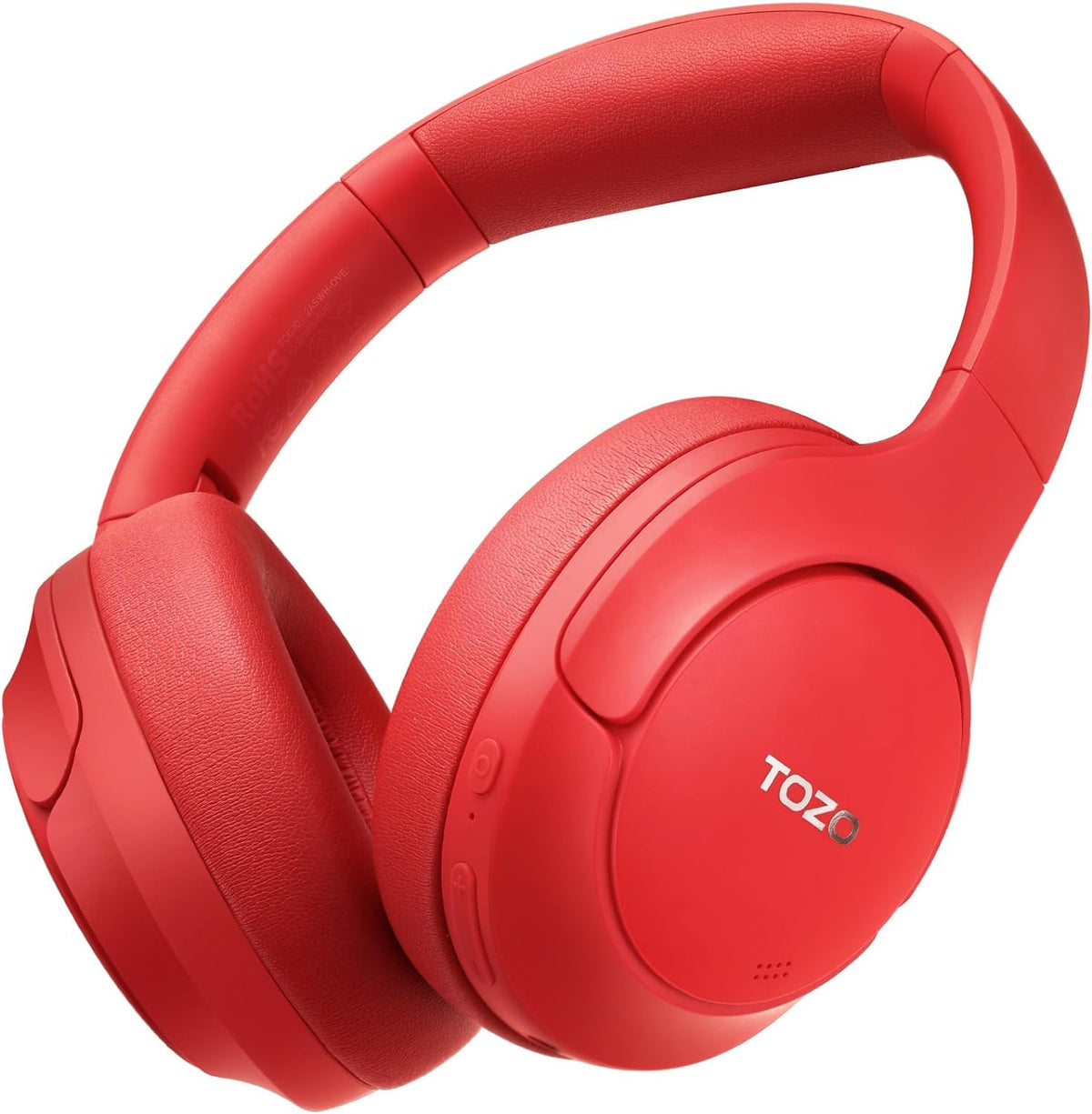 TOZO HT2 Hybrid Active Noise Cancelling Wireless Headphones-Dark Red