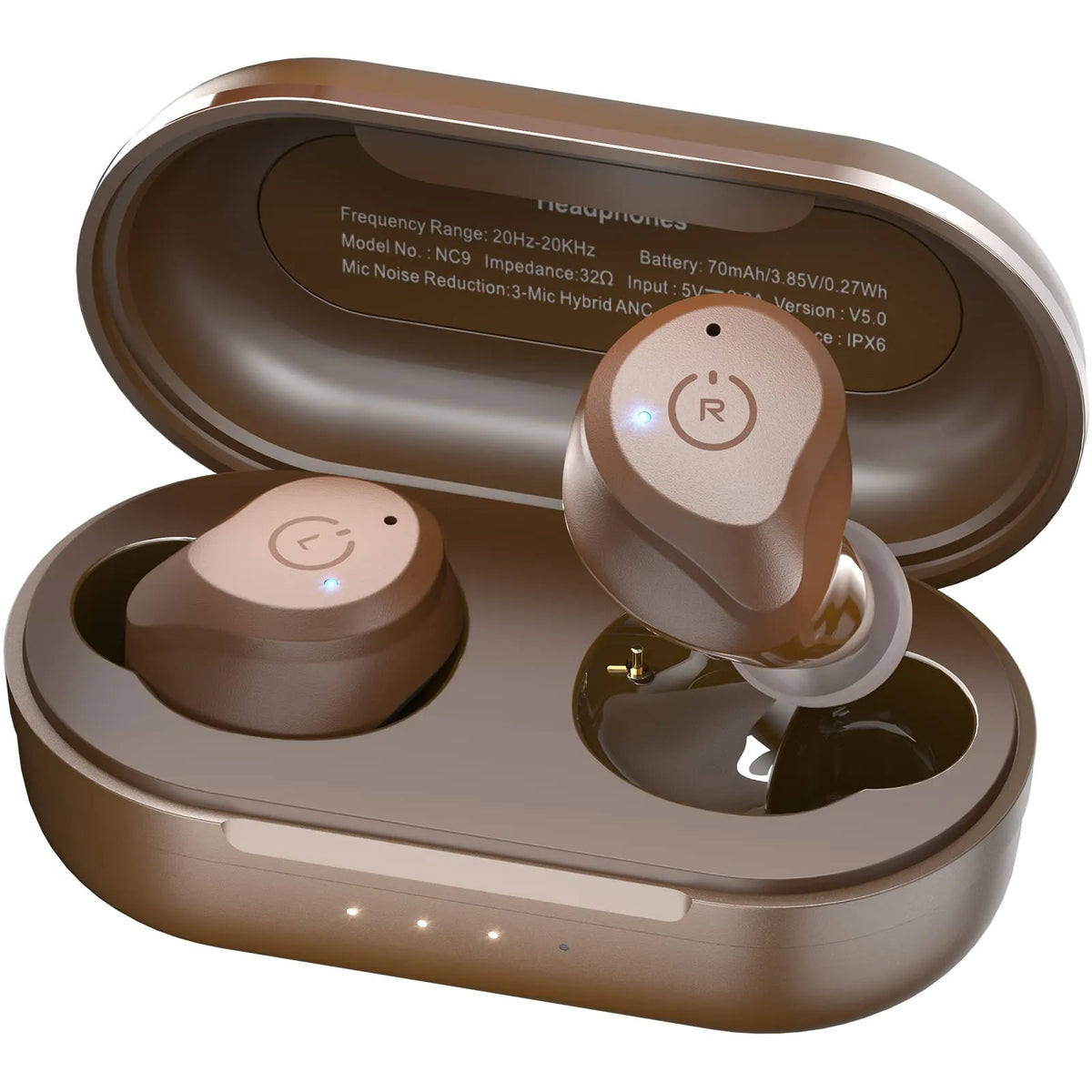 TOZO NC9 Hybrid Active Noise Cancelling Wireless Earbuds