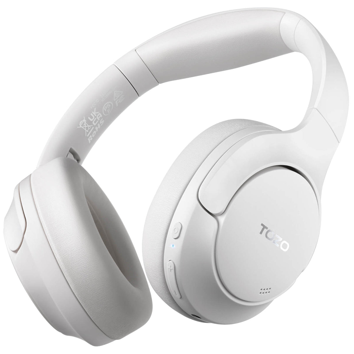 TOZO HT2 Hybrid Active Noise Cancelling Wireless Headphones-White