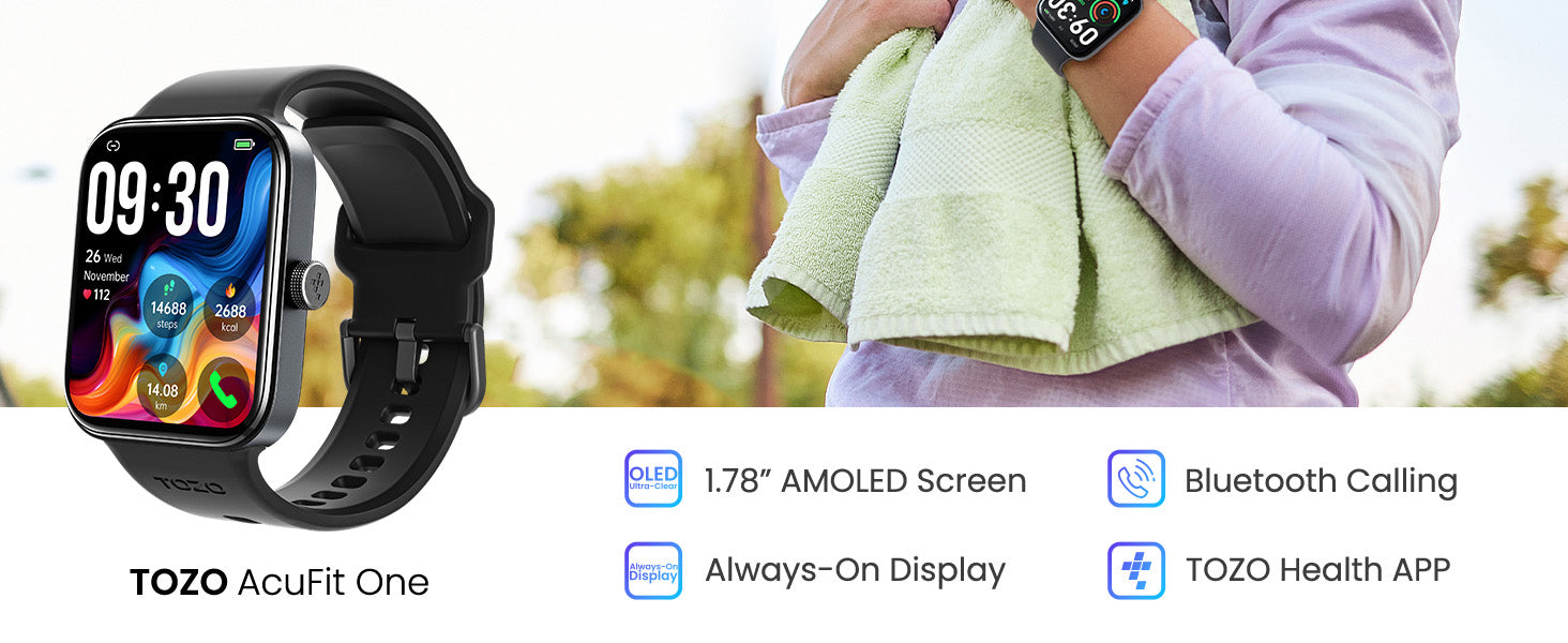 TOZO S4 AcuFit One Smart Watch