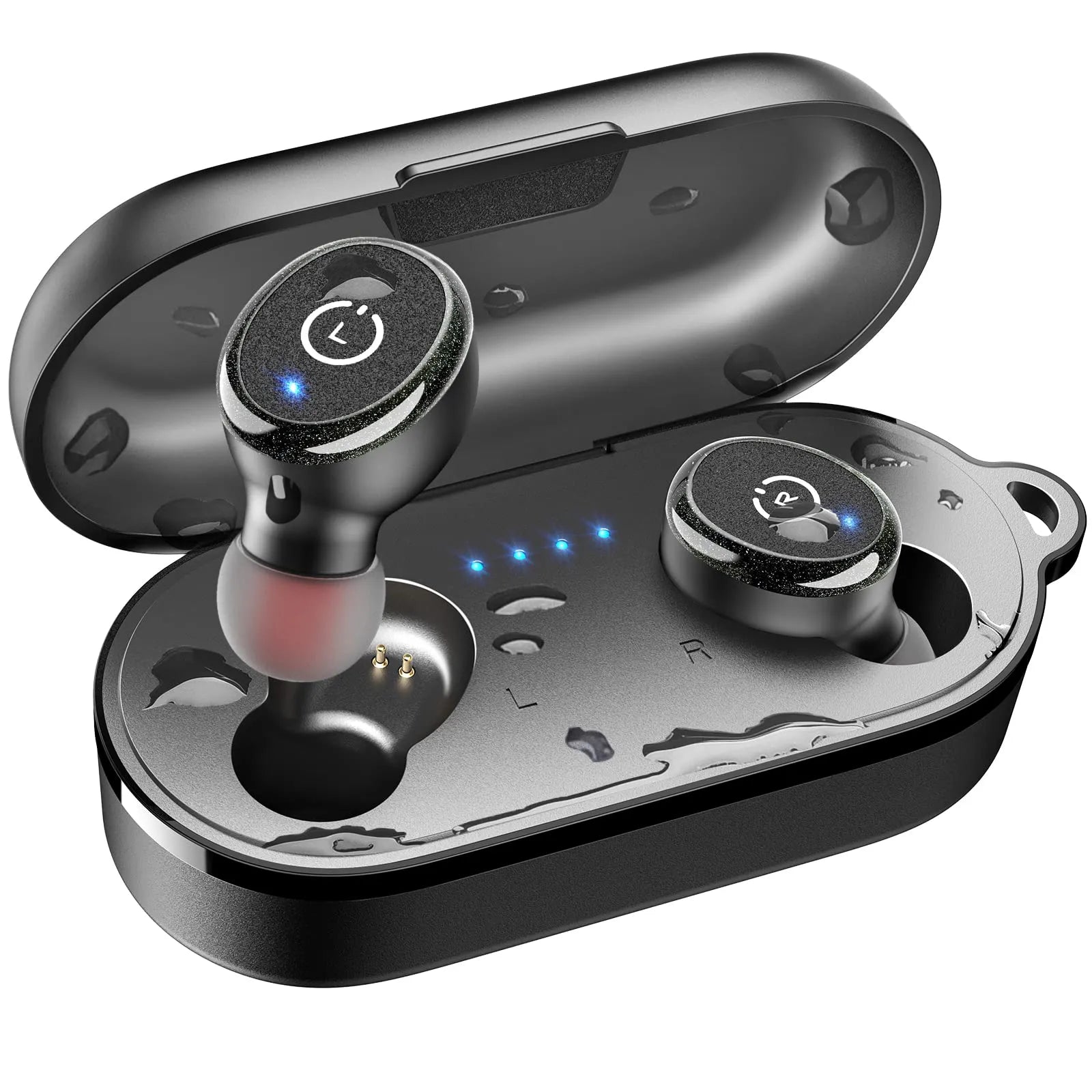 TOZO t10 bluetooth 5.3 wireless earbuds black