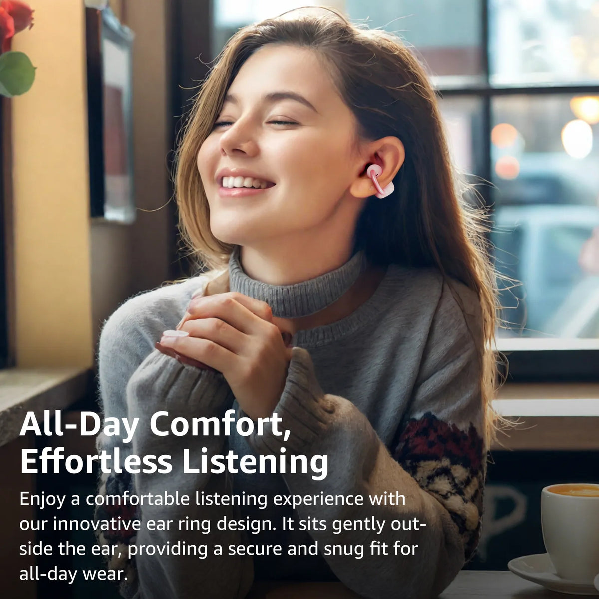 TOZO OpenEarRing True Open Ear Headphones