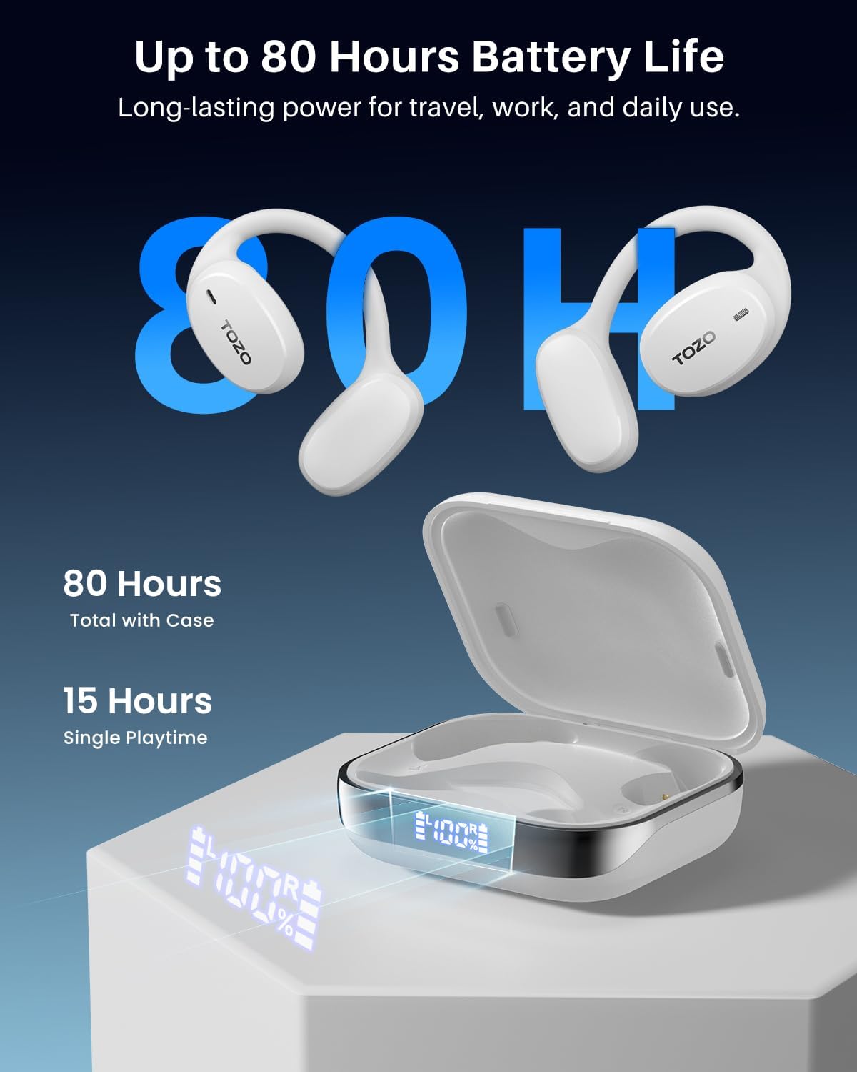 Auriculares de traducción con IA TOZO OpenEgo