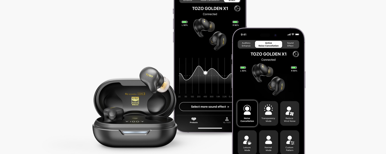 TOZO Gloden X1 Wireless Earbuds With Amazing and Intuitive App