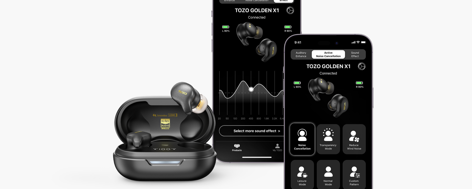 Tozo Gloden X1 Wireless Earbuds With Amazing and Intuitive App