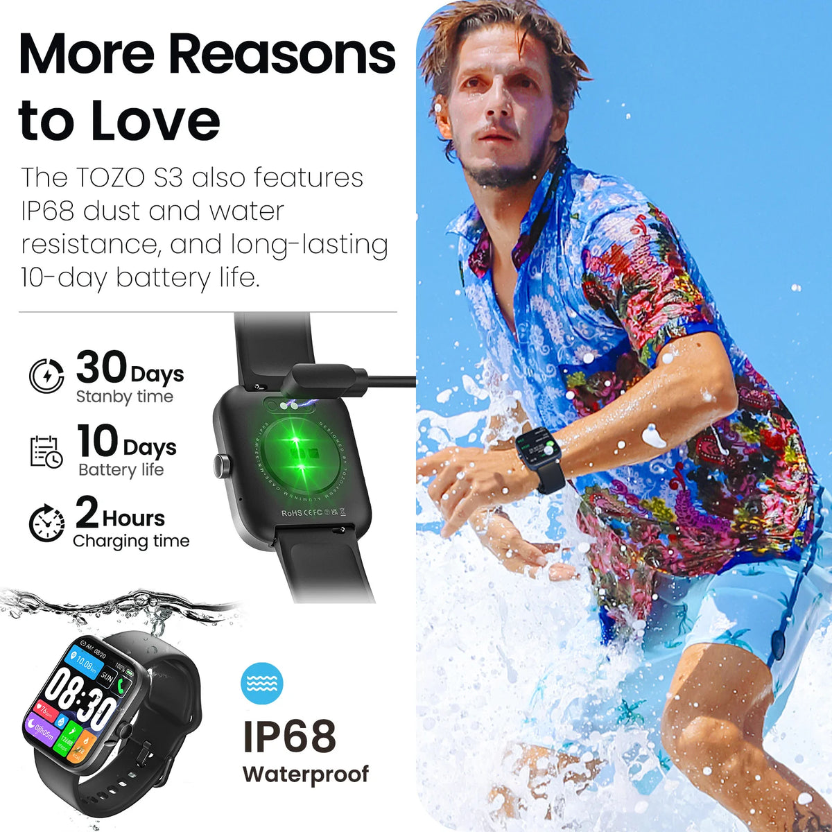 S3 watch best sale waterproof