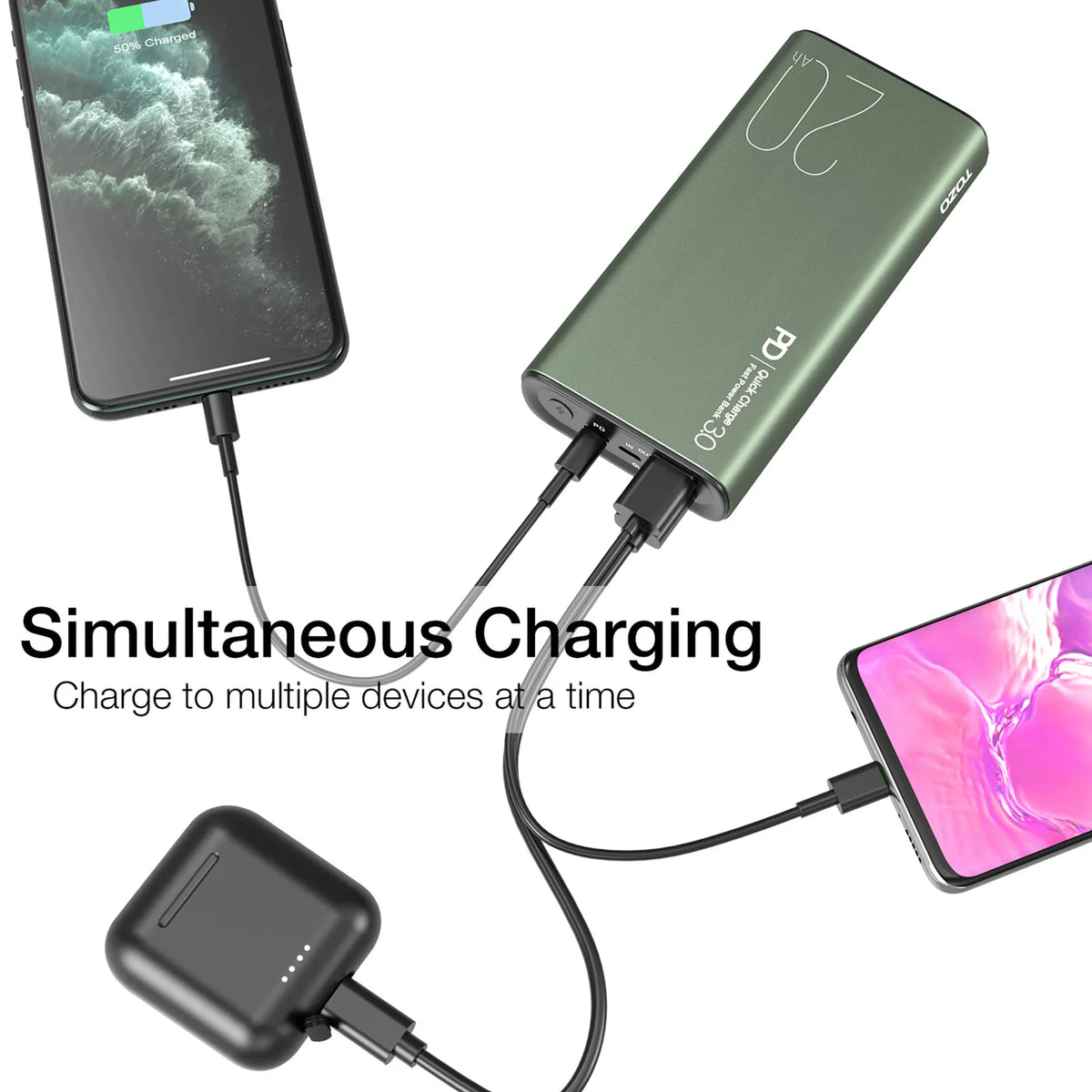 Chargeur portable LURBON 10000 mAh Power Bank Algeria