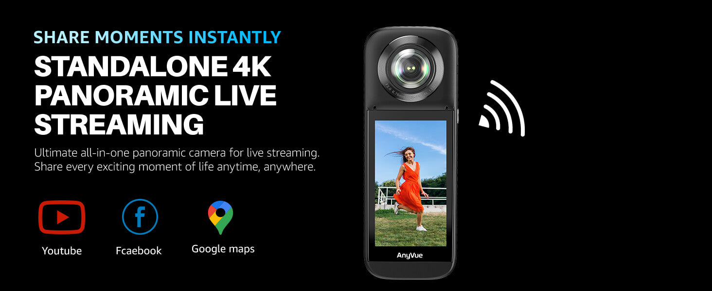 TOZO AnyVue 360 Action Camera