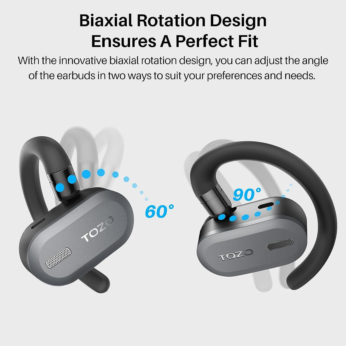 Open Buds Lightweight True Wireless Earbuds with Multi-Angle