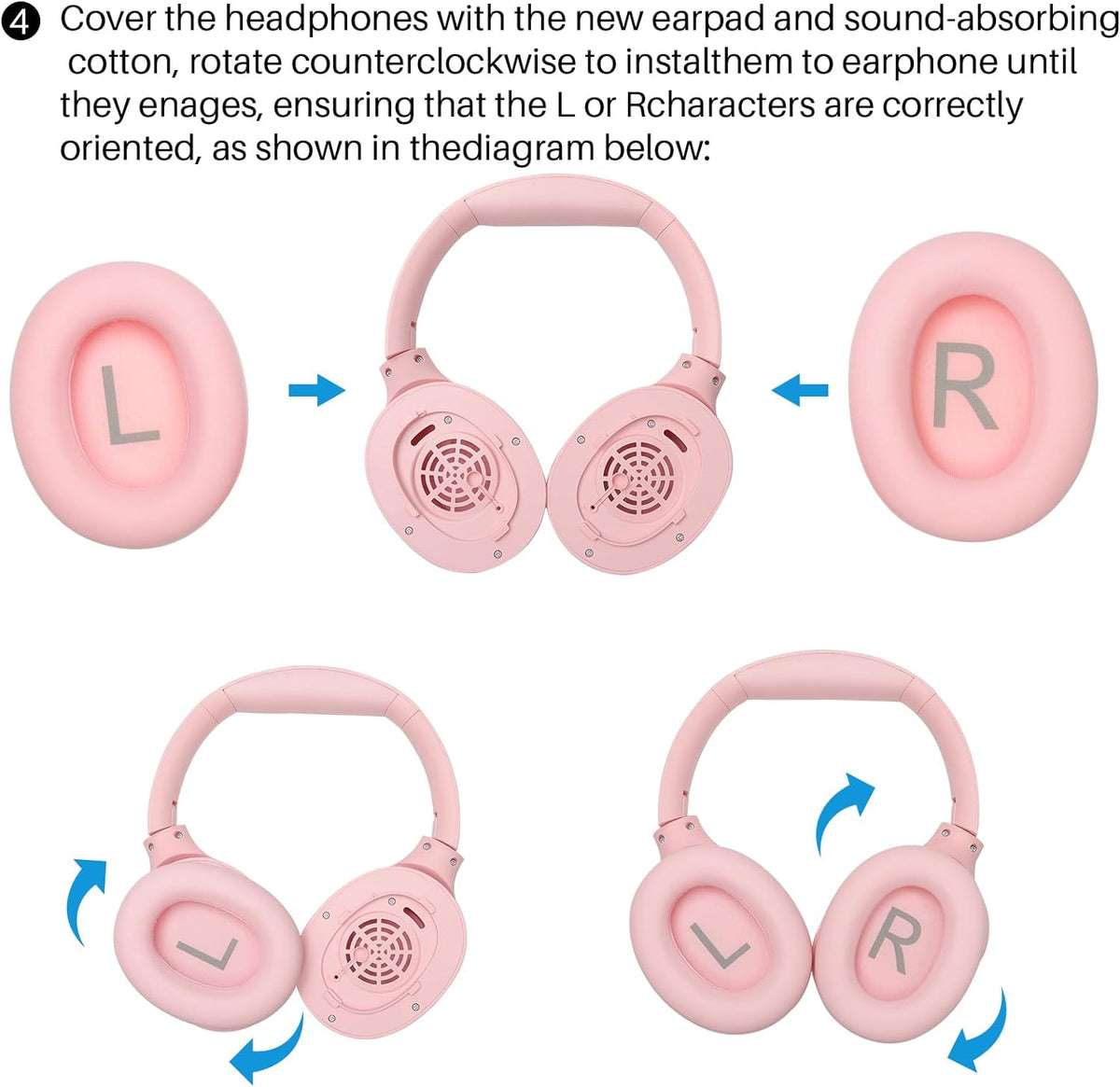 HT2 Replacement Ear Pads Pink