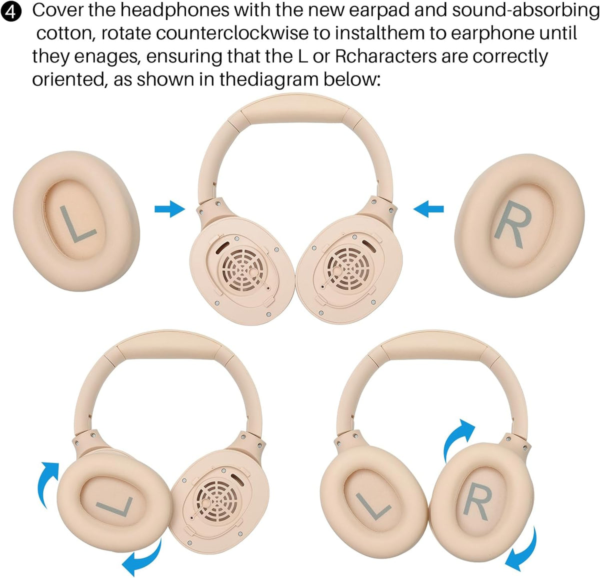 HT2 Replacement Ear Pads Khaki