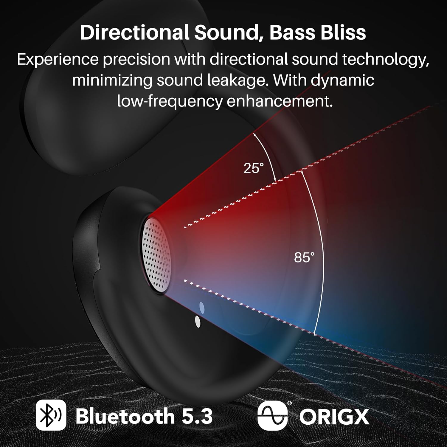 TOZO OpenEgo True Wireless Open Ear Headphone