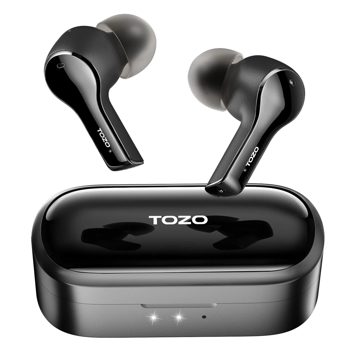 TOZO T6 Bluetooth Earbuds with Built in Mic & Wireless Charging Case Small  Compa