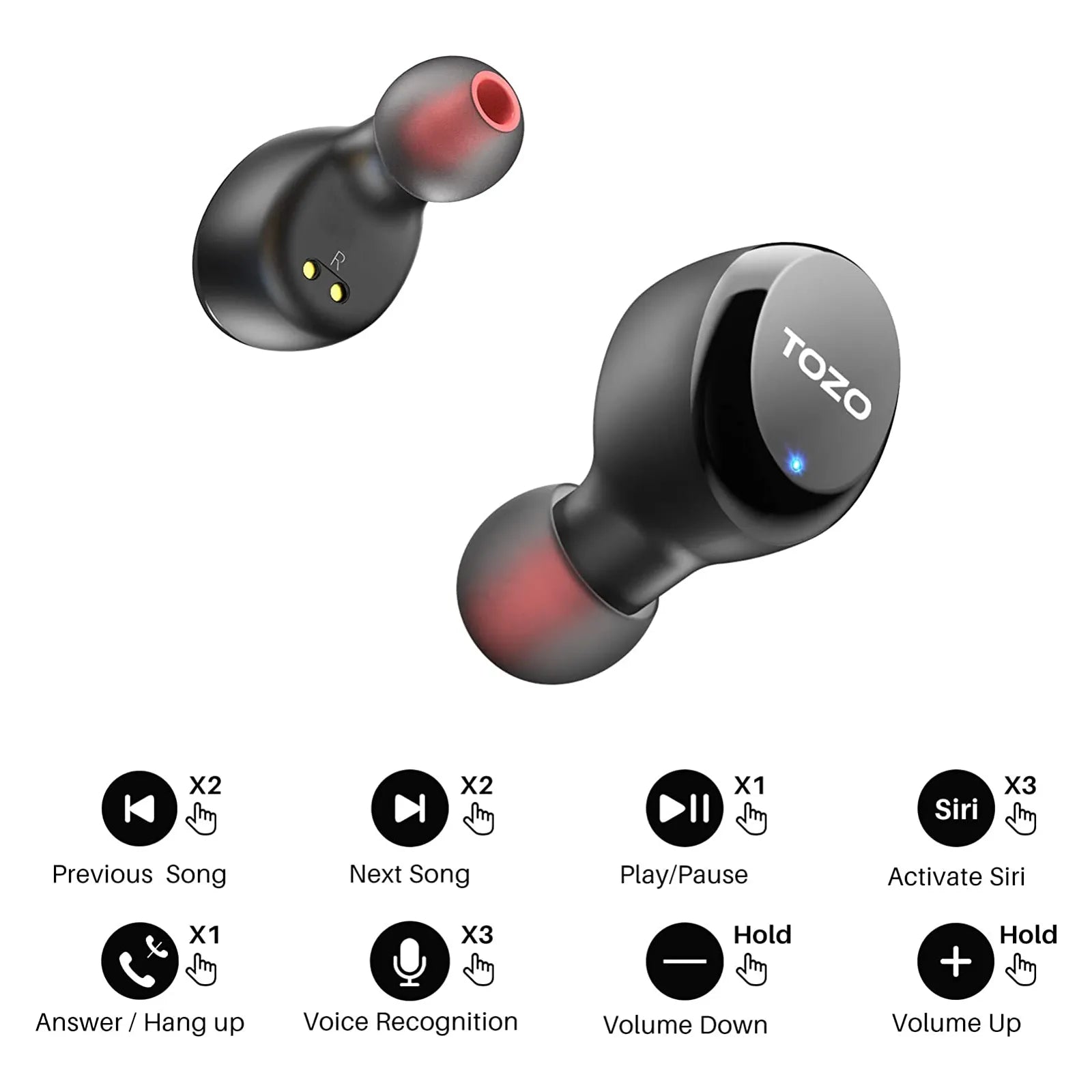 TOZO T6s True Wireless Earbuds TOZO Official
