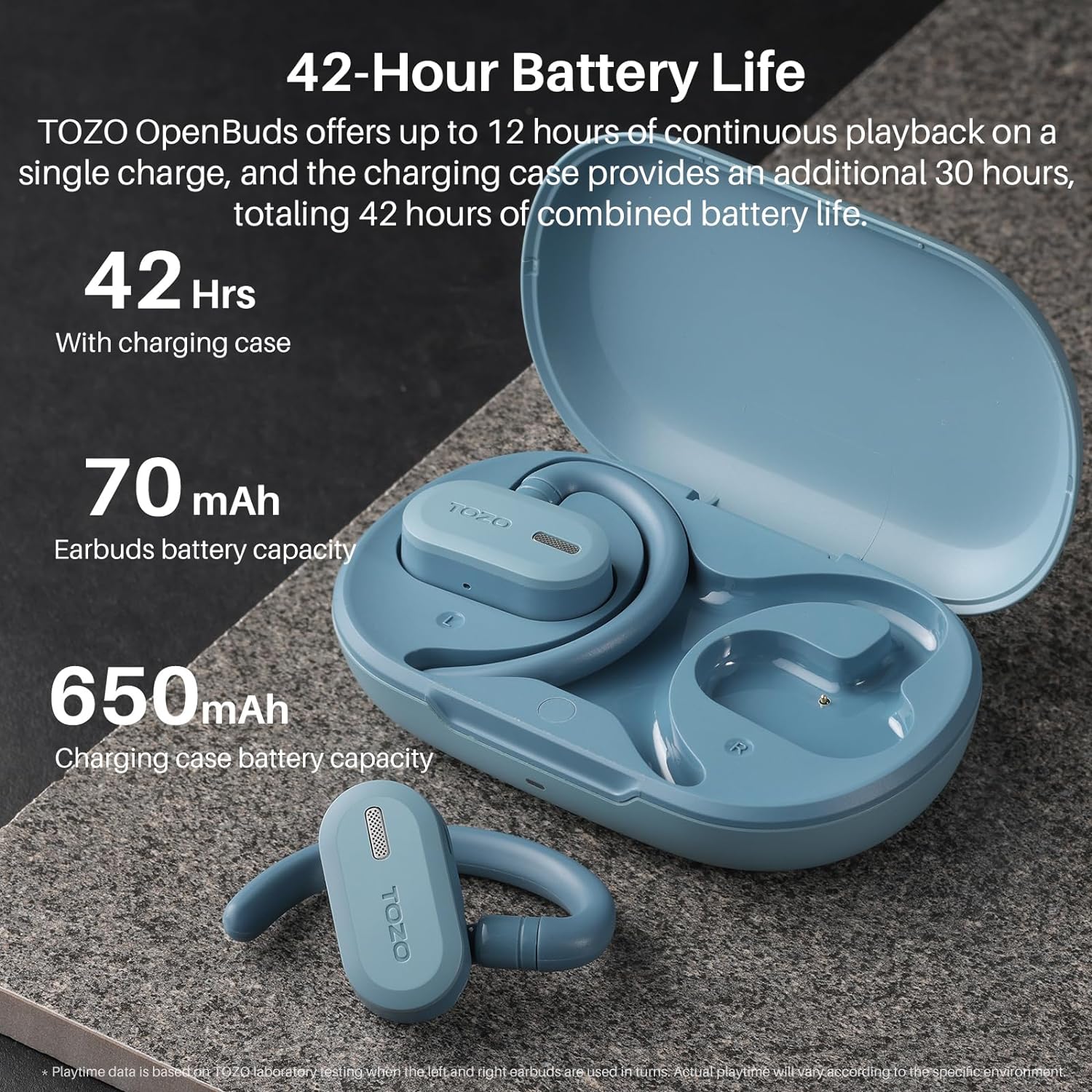 TOZO Open Buds Lightweight, OpenEar Wireless Earbuds TOZO Official