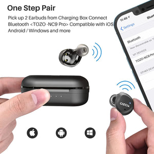 NC9 Pro Hybrid Active Noise Cancelling Wireless Earbuds TOZO