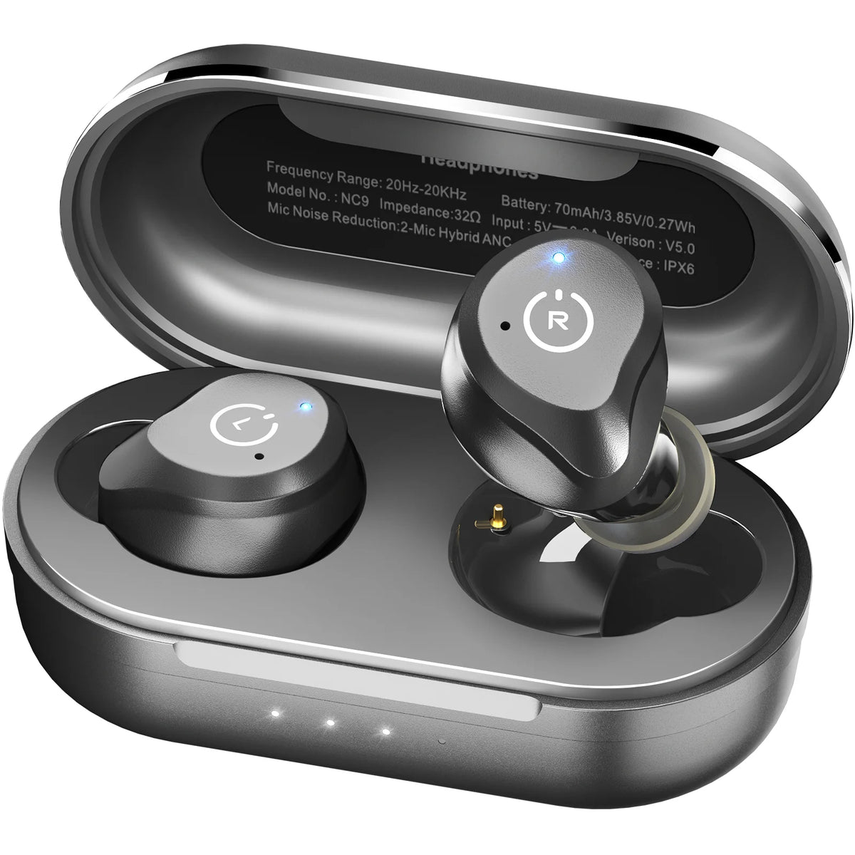 TOZO NC9 Hybrid Active Noise Cancelling Wireless Earbuds