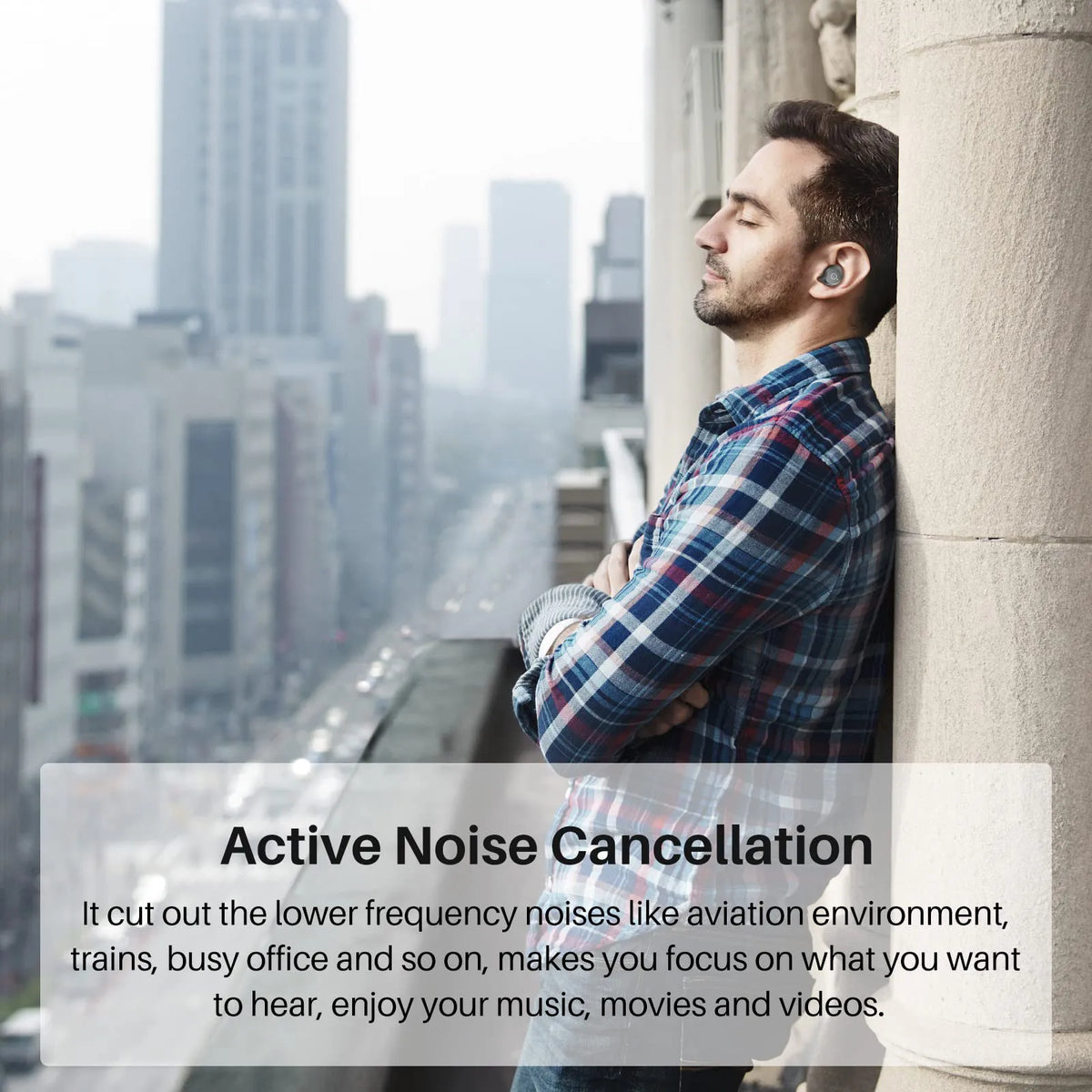 TOZO NC9 Hybrid Active Noise Cancelling Wireless Earbuds