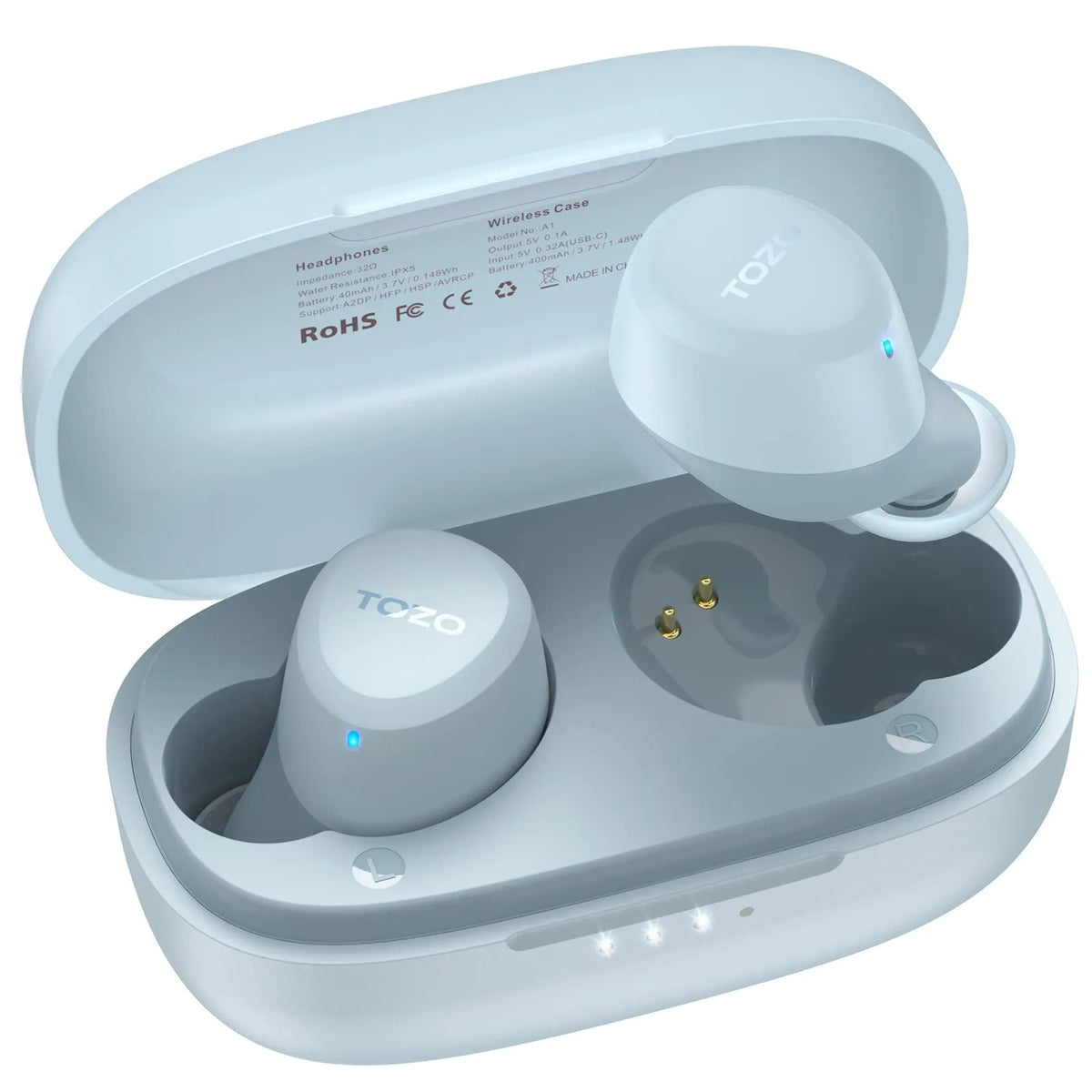 TOZO A1 Mini Wireless Earbuds-Blue