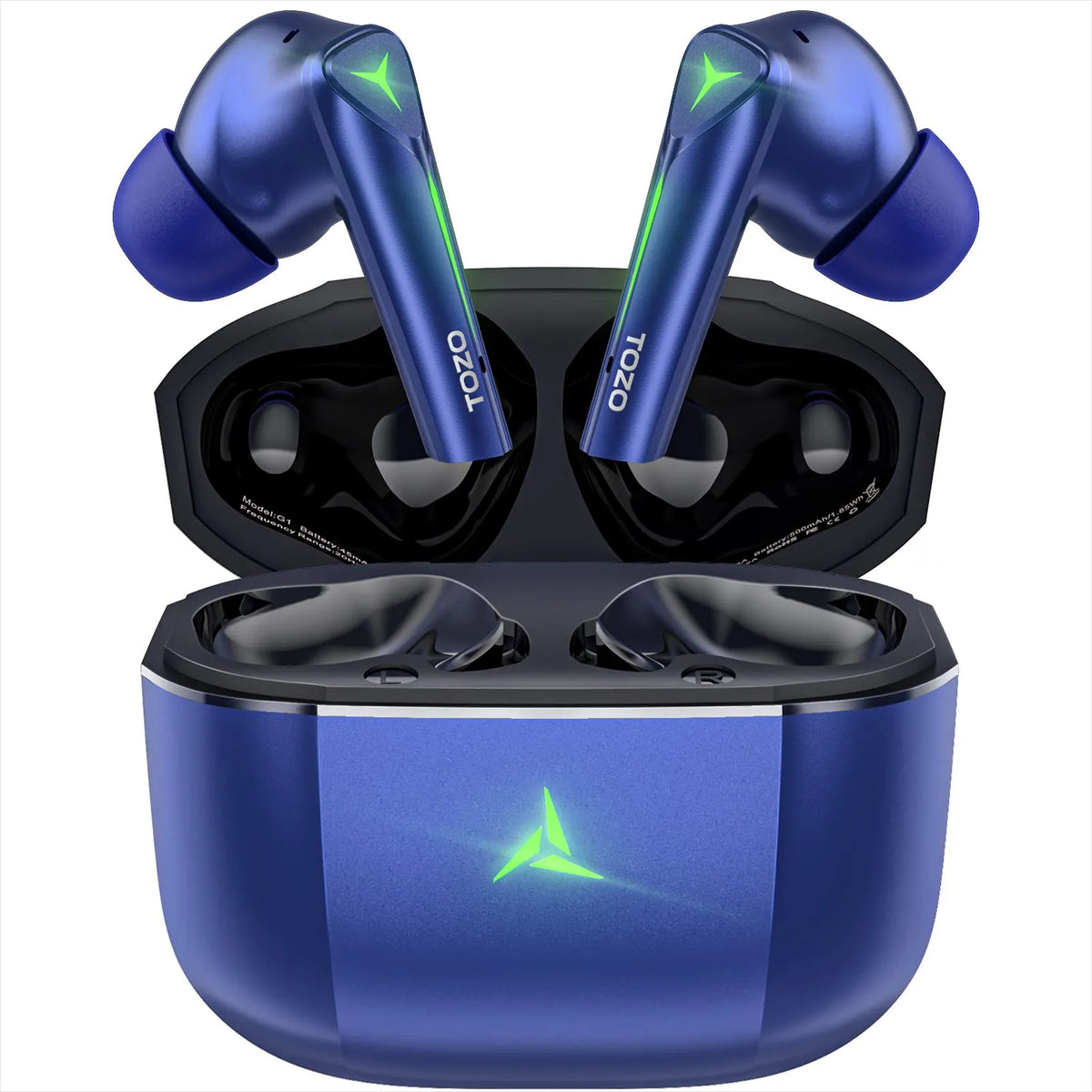 TOZO g1 gaming earbuds blue