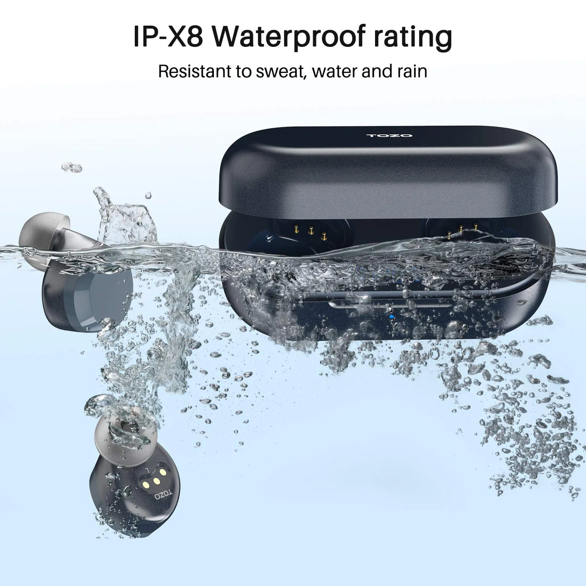 Auriculares inalámbricos TOZO T12 con tecnología Bluetooth 5.3 y fácil emparejamiento