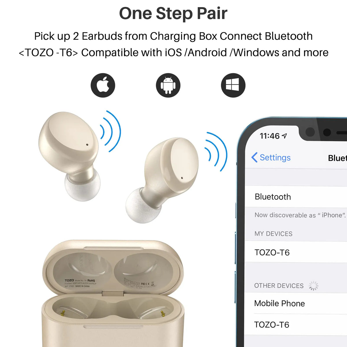 TOZO T6 True Wireless Earbuds