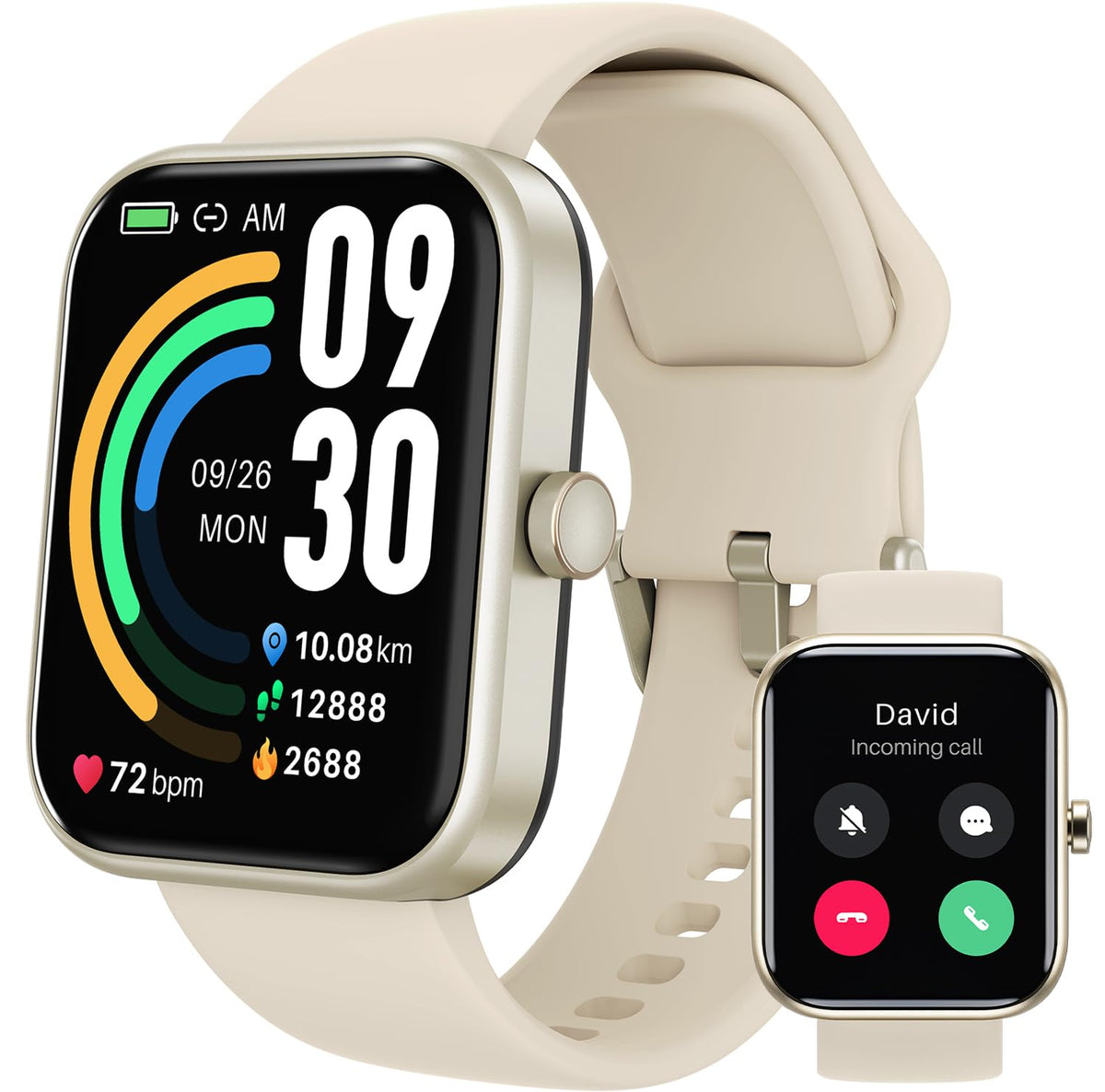 TOZO S3 - 1.83" HD Display Smartwatch with Health Monitoring