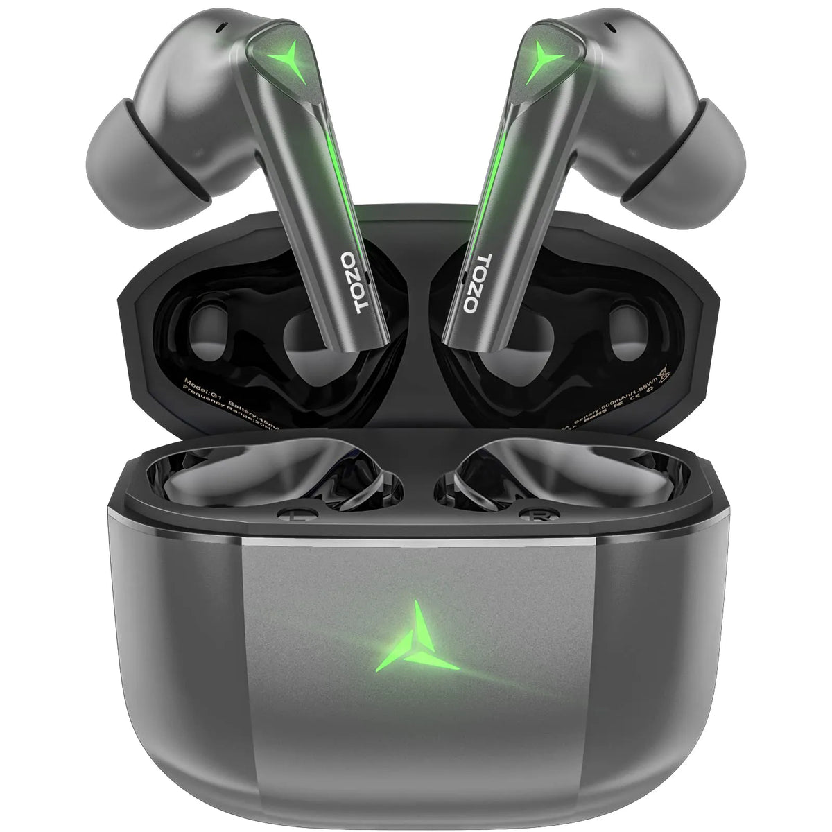 TOZO g1 gaming earbuds gray