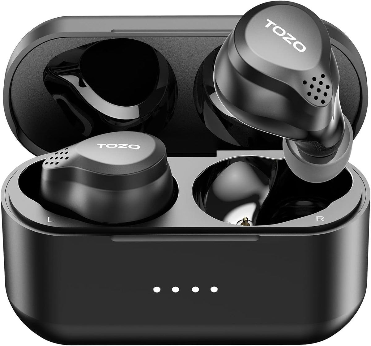 TOZO nc7 anc wireless earbuds black