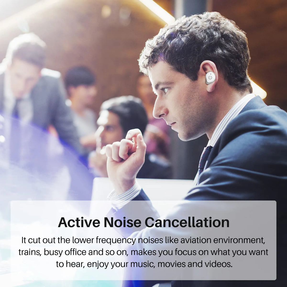 TOZO NC9 Hybrid Active Noise Cancelling Wireless Earbuds