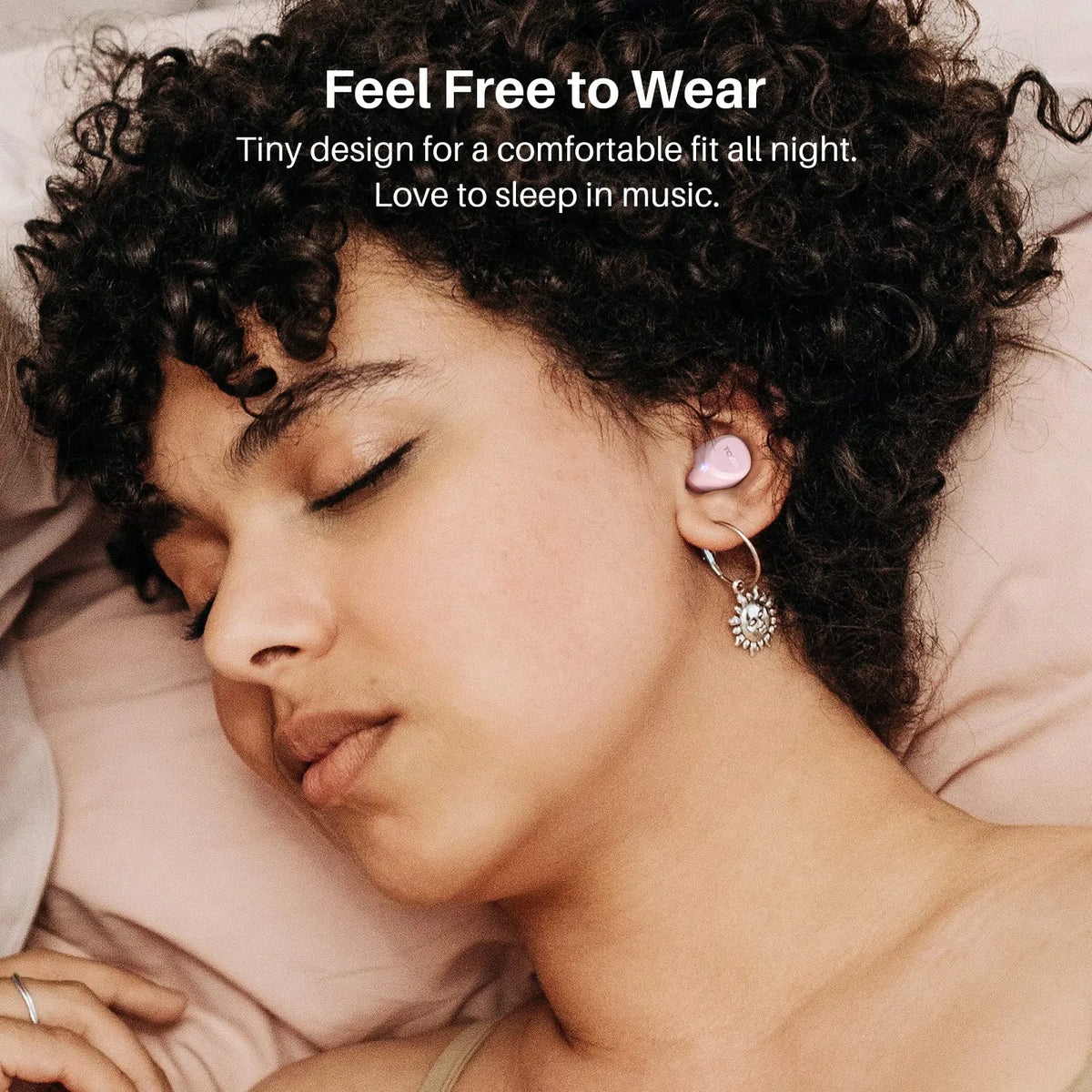 Auriculares inalámbricos TOZO A1, diseño liviano para mayor comodidad y conveniencia, ajuste al oído.