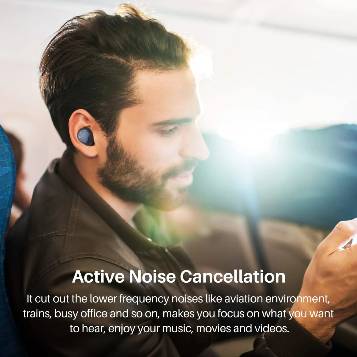 TOZO NC9 Hybrid Active Noise Cancelling Wireless Earbuds