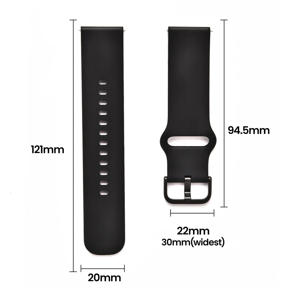 TOZO S3 Smart Watch Perforated Strap