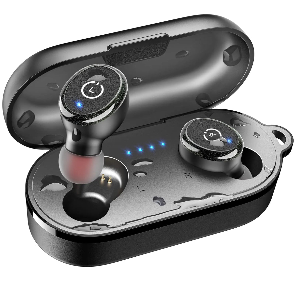 TOZO T6 Bluetooth Earphones , Wireless Earbuds Powerful Deep Sound , IPX8  Waterproof , Comfortable Wearing , 45H Playtime