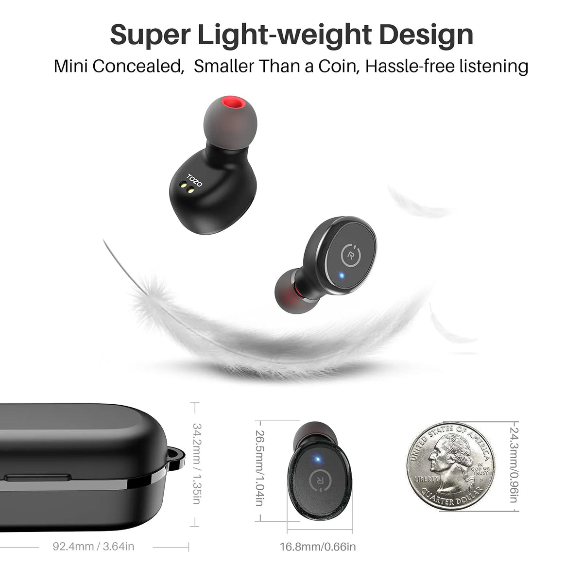 10 Amazing Tozo T10 Bluetooth 5.0 Wireless Earbuds for 2023