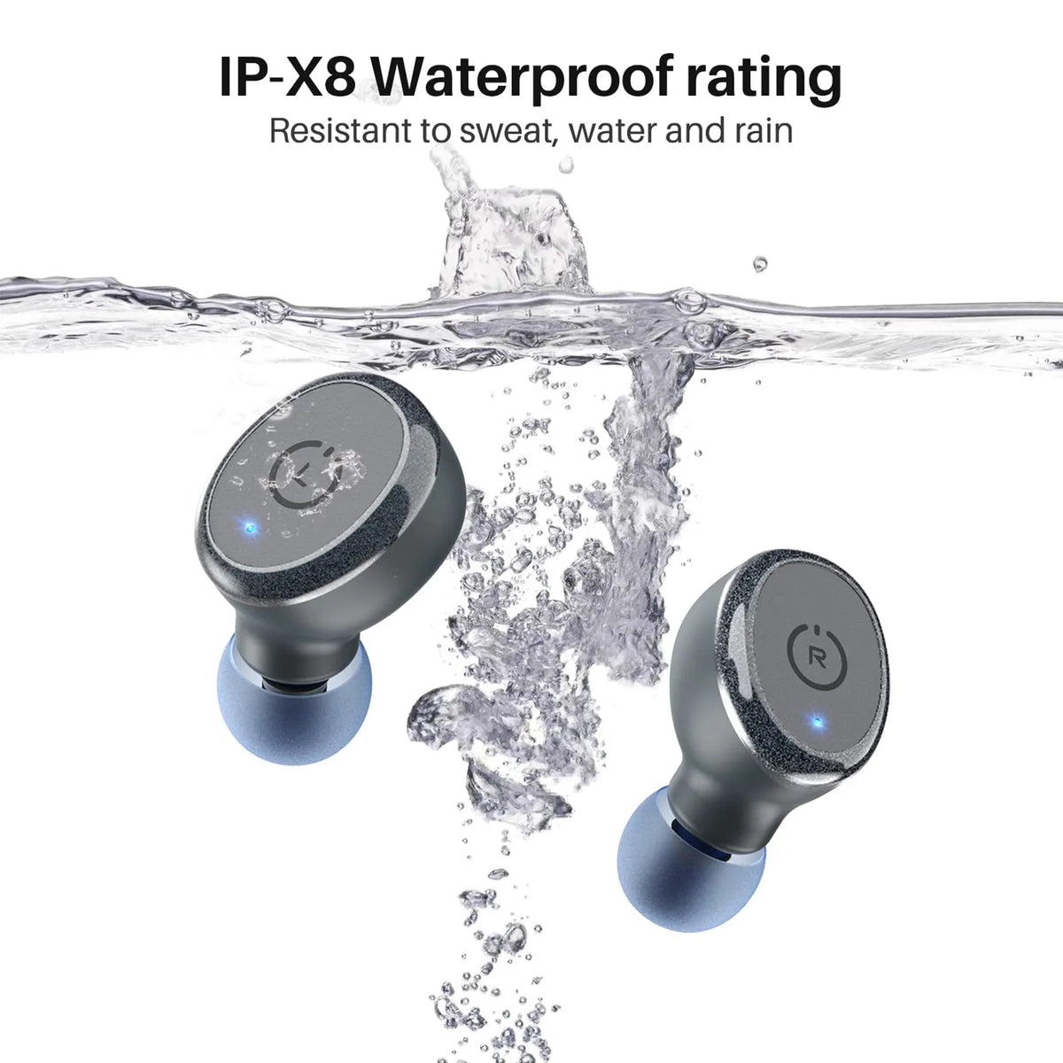 Auriculares inalámbricos T10 Bluetooth 5.3-IPX8 a prueba de agua -TOZO