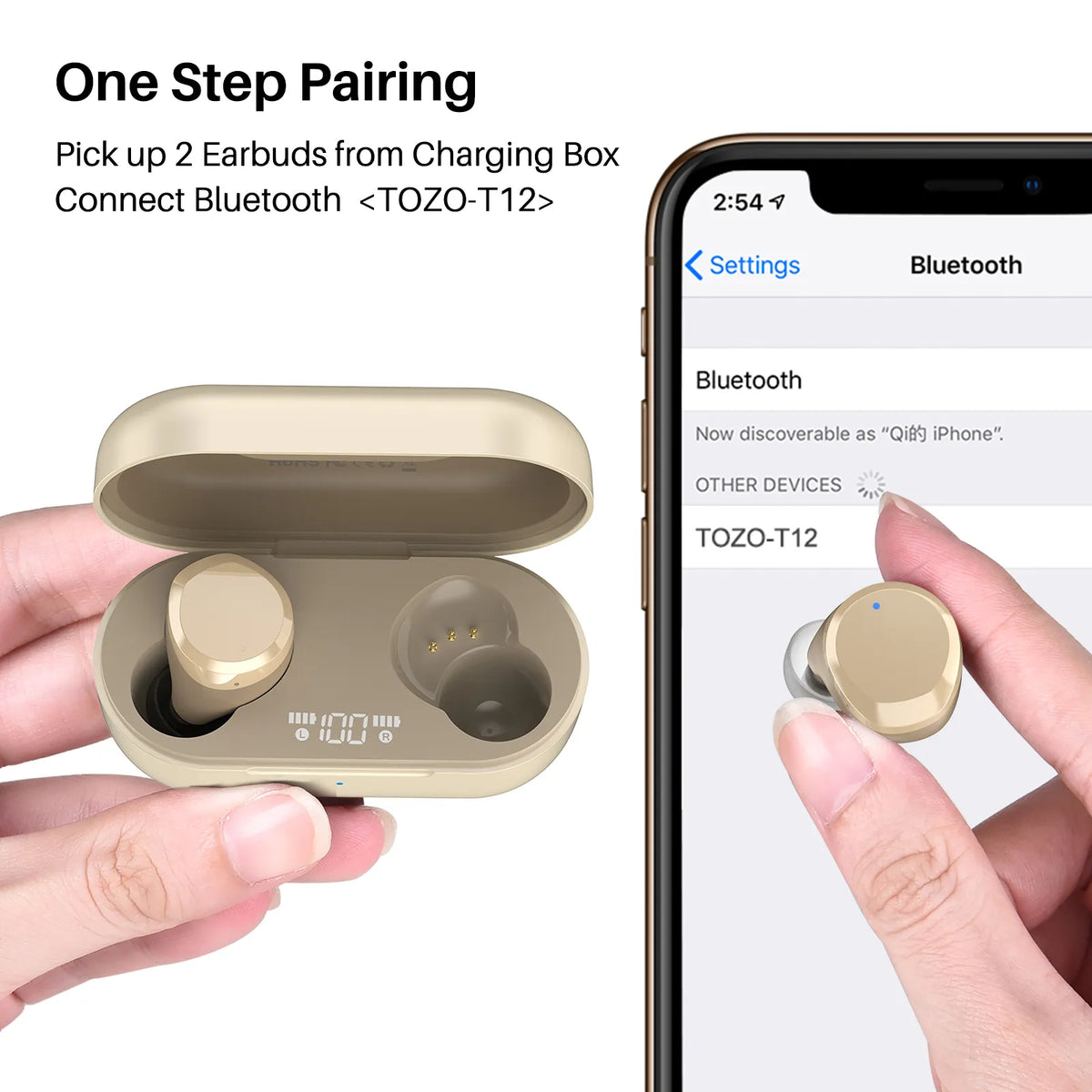 TOZO T12 Wireless Earbuds User Manual