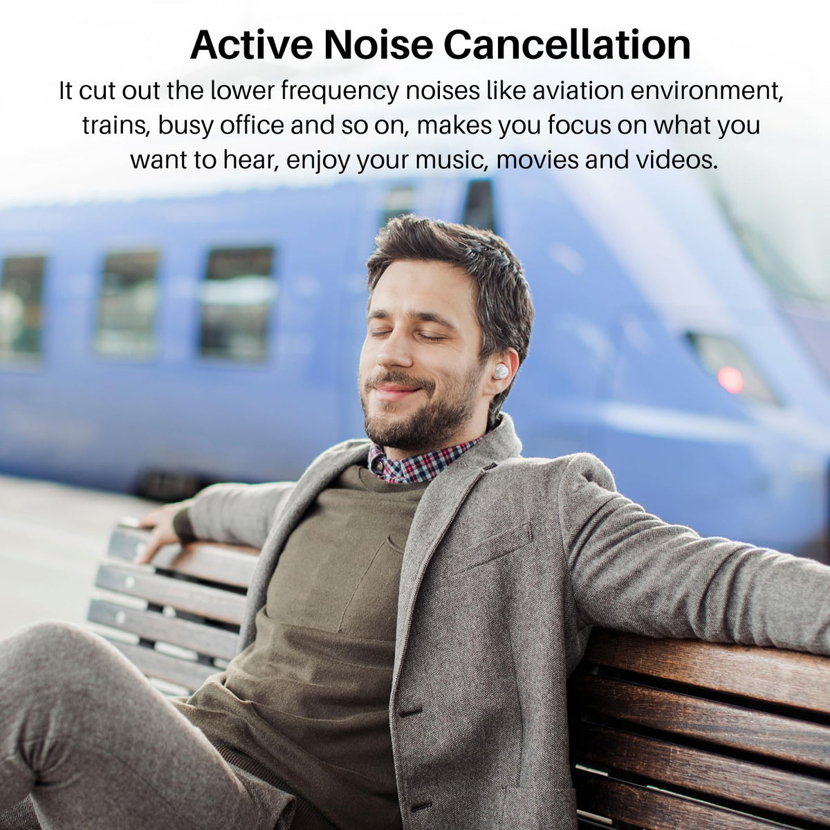 TOZO NC7 Hybrid Active Noise Cancelling Wireless Earbuds