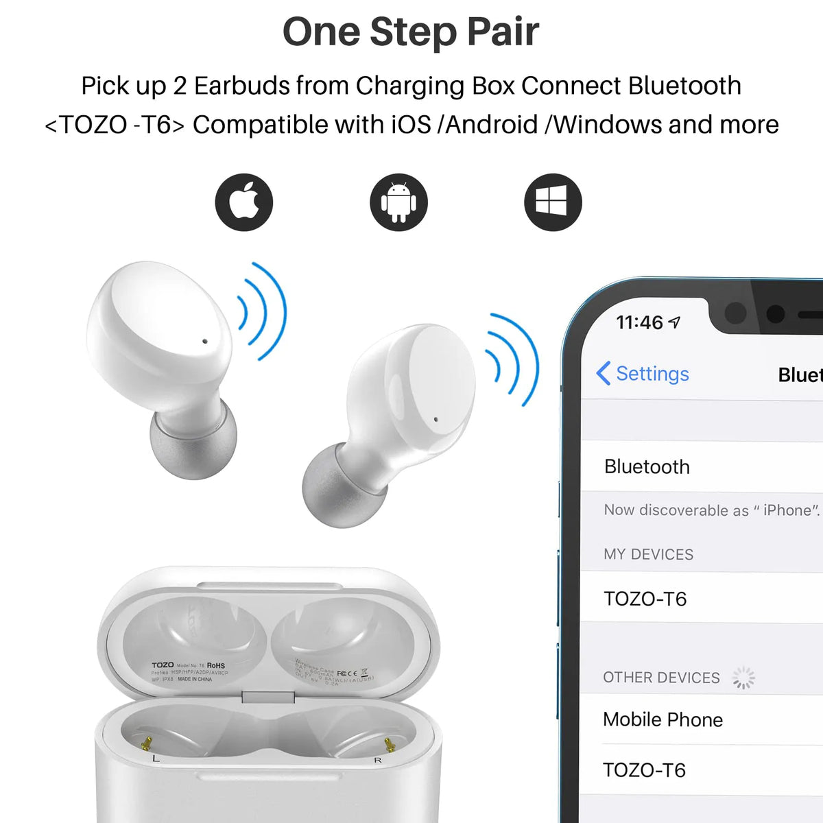 TOZO T6 True Wireless Earbuds