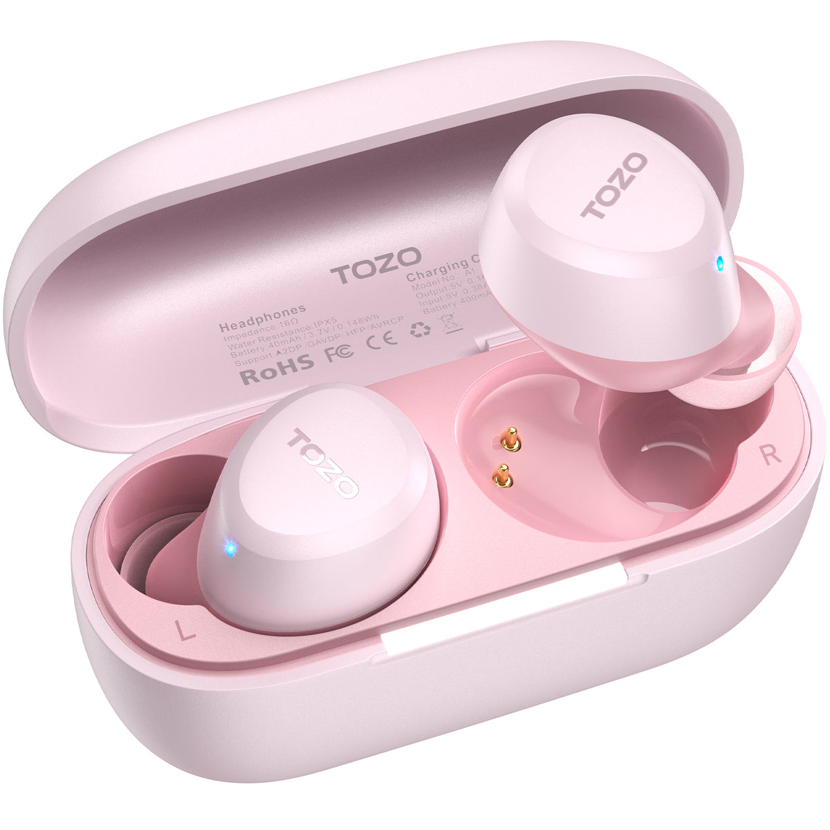 Auriculares inalámbricos TOZO A1, diseño liviano para mayor comodidad y conveniencia, ajuste al oído.