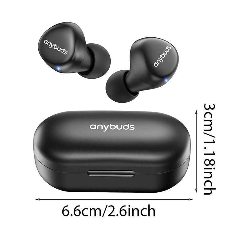 TOZO Anybuds In‑Ear Earbuds Bluetooth Deep Bass+, 35H Play