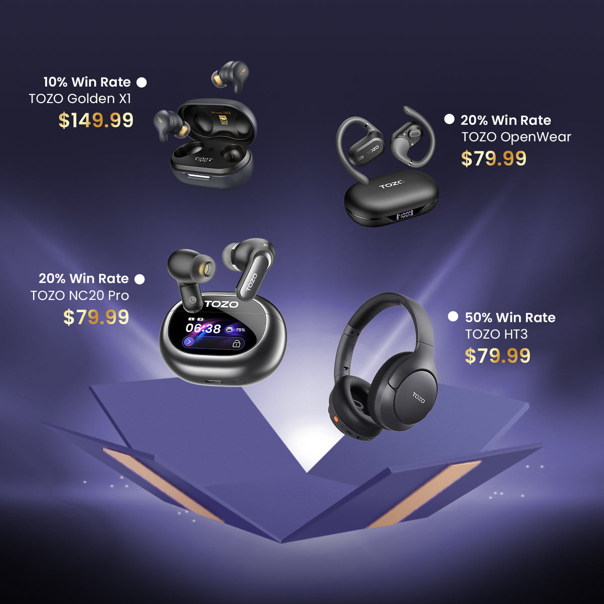 Caja misteriosa TOZO Elite