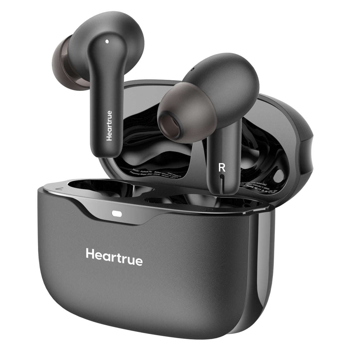 Heartrue AeroWave Pro Wireless Earbuds with Wireless Charging Case IPX8 Waterproof Stereo Headphones