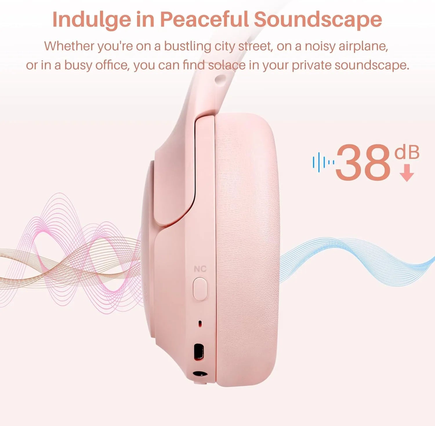 HT2 ANC Headphone: Immersive Hi-Res Sound, 60H Playtime & 33