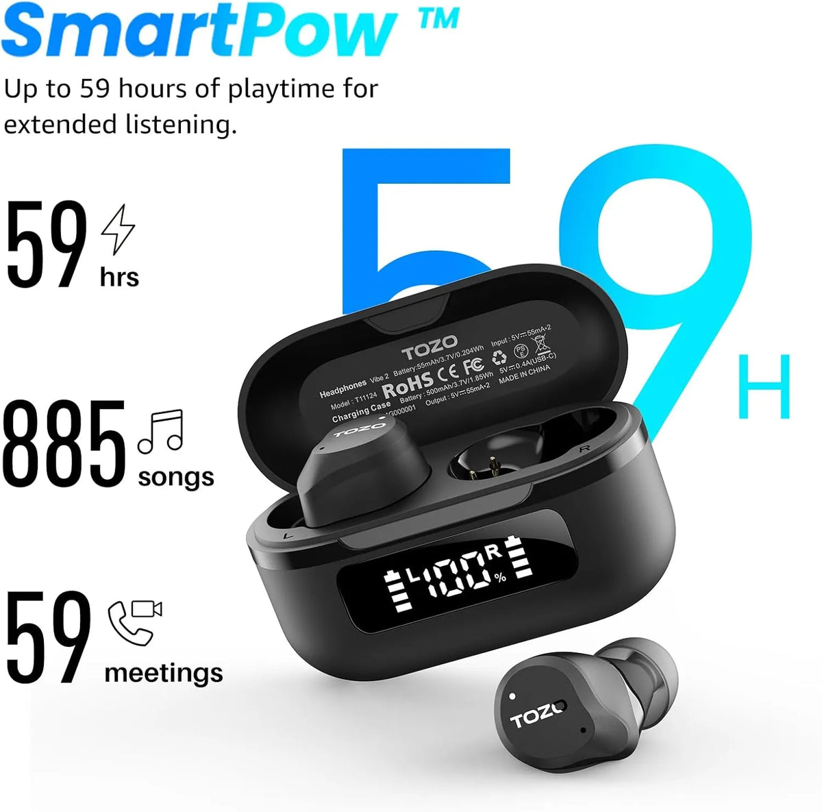 up to 59 hours of playtime