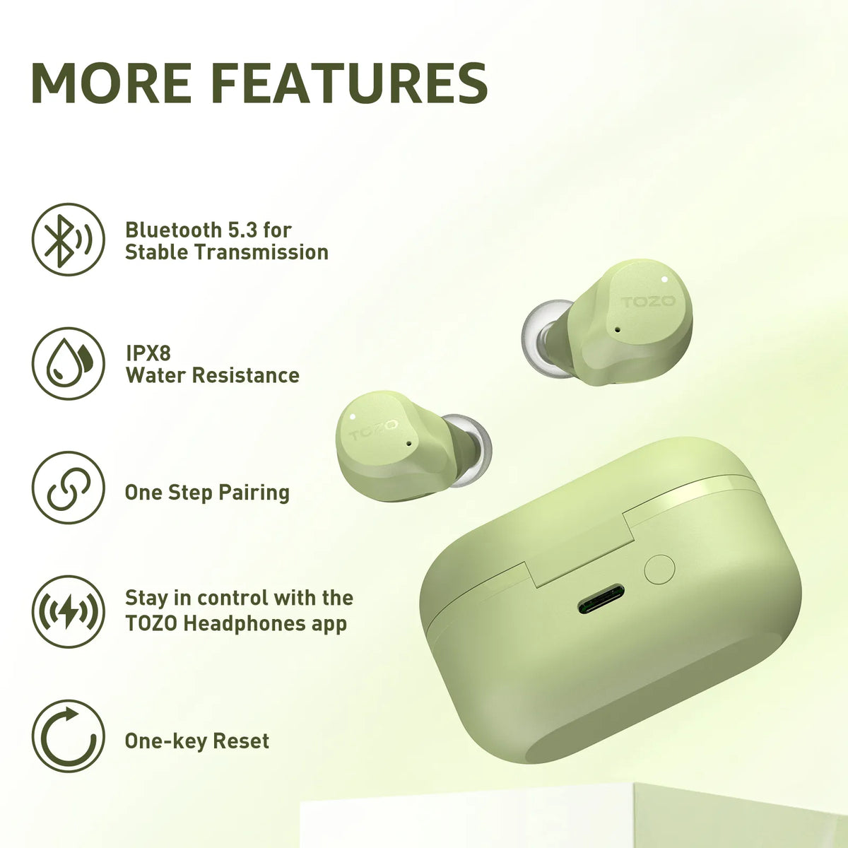 TOZO NC9 Upgraded Wireless Earbuds