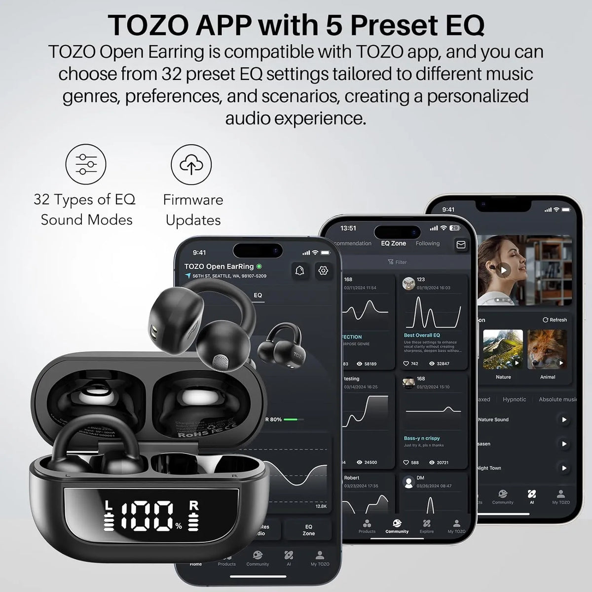 TOZO オープンイヤリング