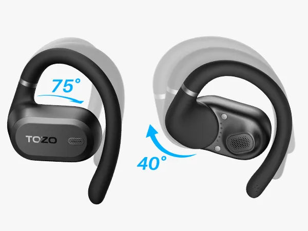 TOZO O2 True Wireless Open Earphone with Multi-Angle Adjustment, Bluetooth 5.3 Earbuds with Dual-Axis Design for Long-lasting Comfort, Crystal Clear Calls for Driving, Pink TOZO O2 True Wireless Open Earphone with Multi-Angle Adjustment, Bluetooth 5.3 Earbuds with Dual-Axis Design for Long-lasting Comfort, Crystal Clear Calls for Driving, Pink