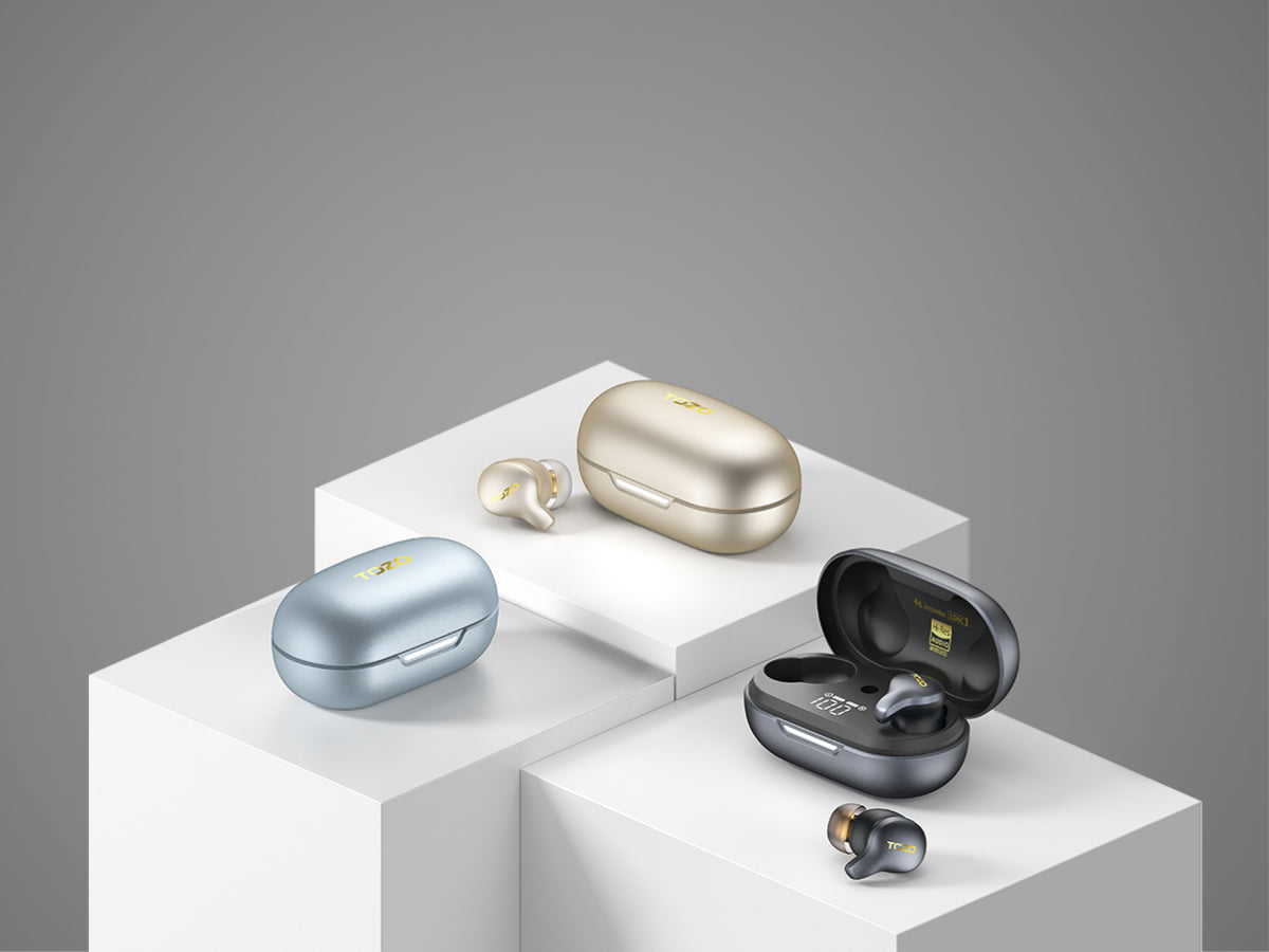 【新品•未使用】TOZOHASHZHE｜WIRELESS EARPHONE TOZO ANC Earbuds: Unique Design, Immersive Sound & Total