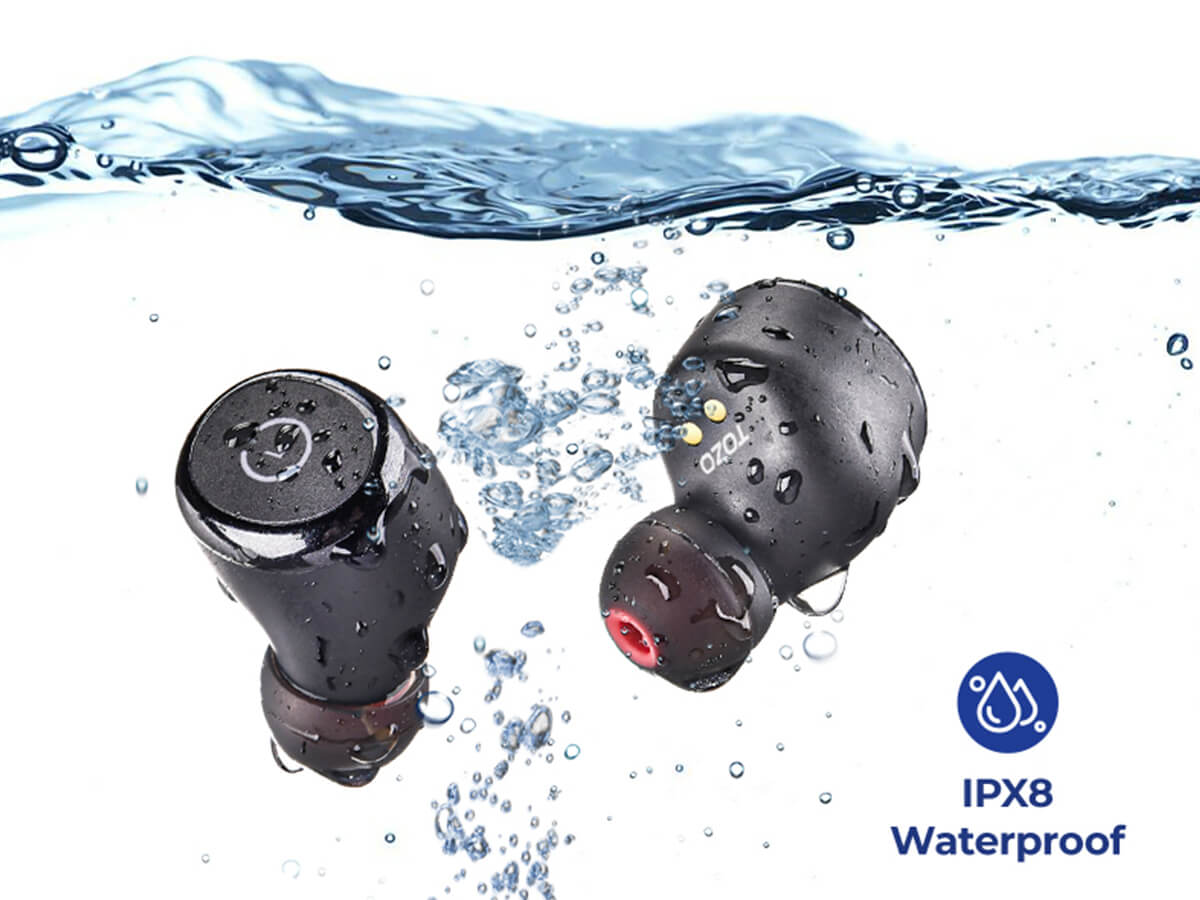 TOZO IPX8 Waterproof Earbuds Ultimate Sound for Active Lifestyles ...